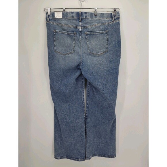 New Lane Bryant Tighter Tummy Pull-On High-Rise Flare Jeans Size 20 Plus - Picture 3 of 6